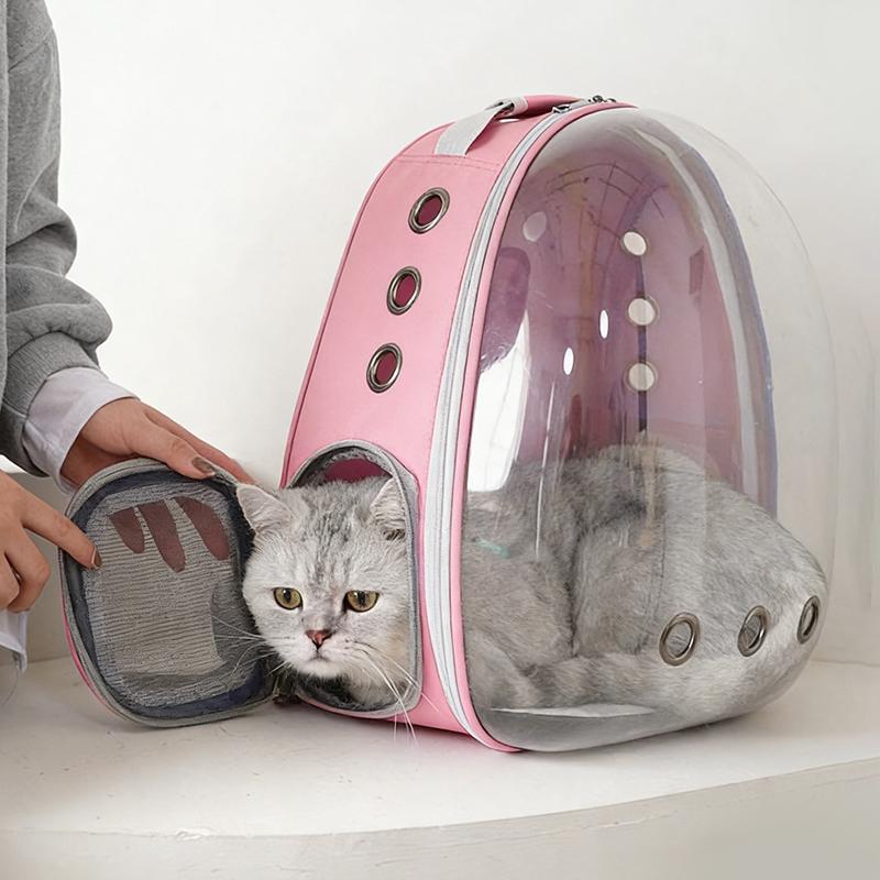 Pet Cat Carrying Bag Space Pet Backpacks Breathable Portable Transparent Backpack Puppy Dog Transport Carrier Space Capsule Bags