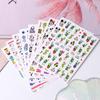 1PC Cute Ant  Nail Sticker Bee Ladybug Succulent Plant Rainbow Slider Manicure Stickers