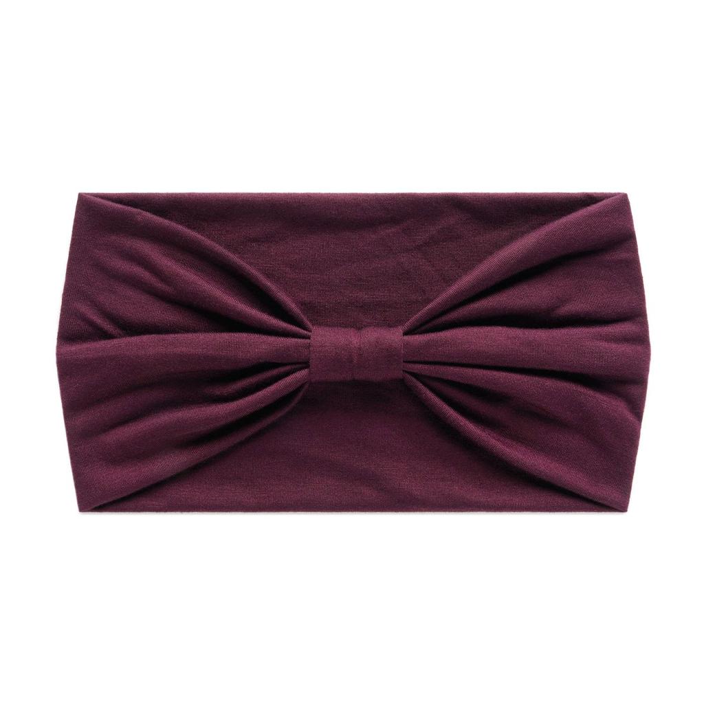 Stretchy Solid Color Sports Headband - Sweat-Absorbing Yoga & Running Hairband