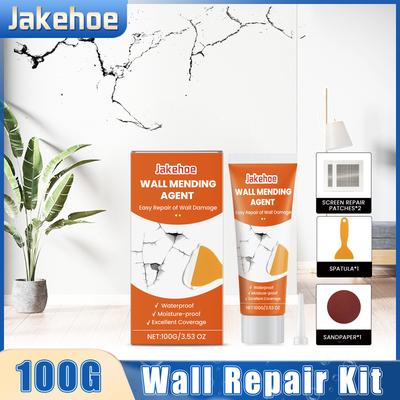 Wall Repair Kit White Wall Peeling Cracking Nail Hole Repair Quick Drying Filler for Joints Seals Restores Neatness Repair Tool