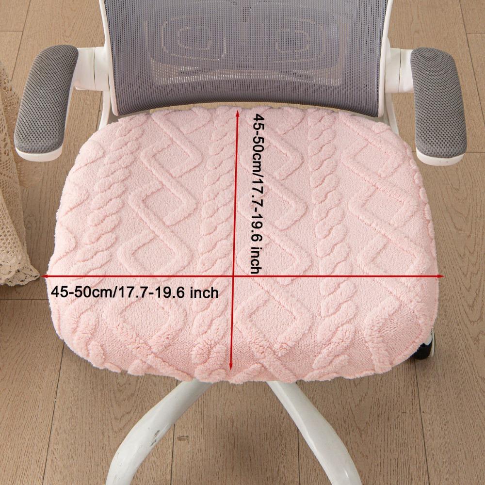 

Thickened Office Chair Seat Covers Jacquard Dining Chair Cover Computer Chair Cove for All Seasons