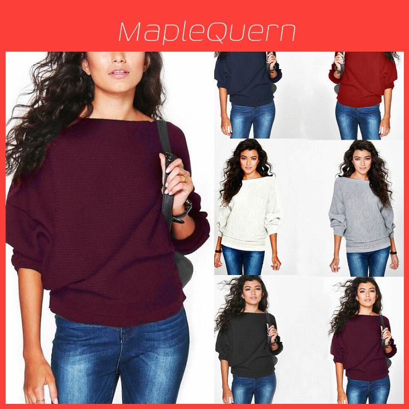 Soft And Cozy Women's Long Sleeve Baggy Pullover Top Knitted Oversized Sweater Jumper
