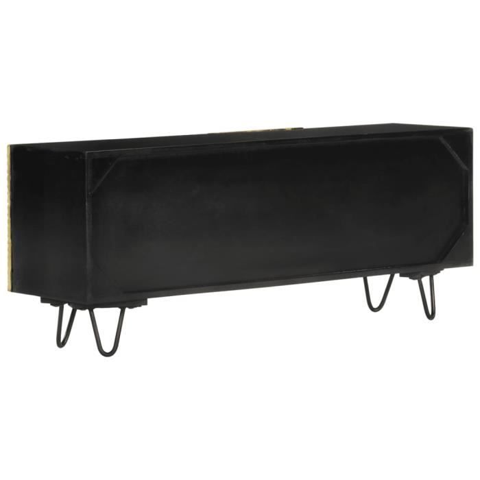 VidaXL Meuble TV 110x30x45 cm bois massif de manguier 351625