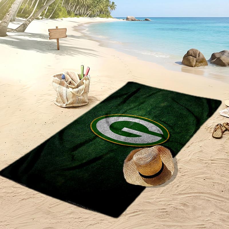 Green Bay Packers Print Beach Towel Soft Portable Quick?dry Towel For Pool Summer Vacation Outdoor Sport