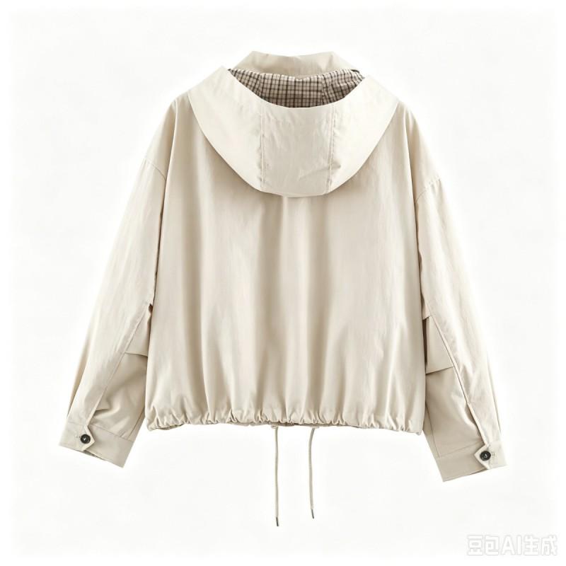 2026 Womens Streetwear Detachable Hooded Jacket W025 12769