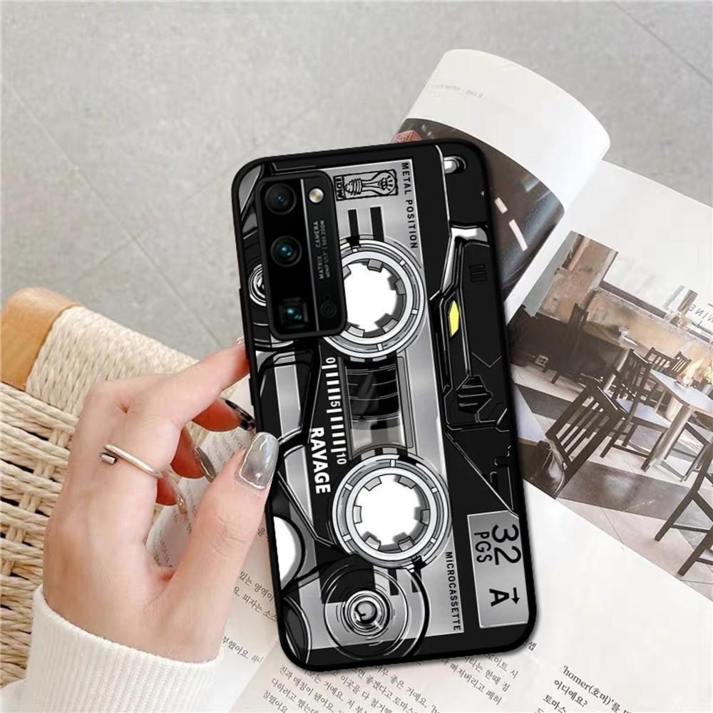 Vintage Cassette Tape Phone Case For Huawei Honor 10 Lite 9 20 7A 9X 30 50 60 70 Pro Plus Soft Silicone Cover