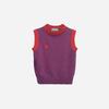 999Hyumeoniti Pebble Knitted Vest (Red-Purple)