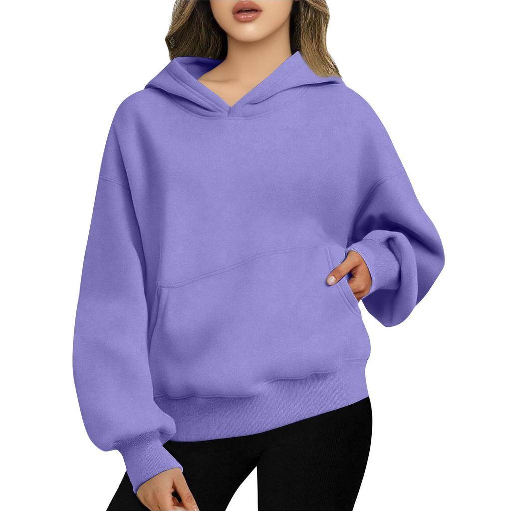 Sudaderas con capucha oversize para mujer, sudaderas de forro polar, moda, jerseys, ropa de invierno