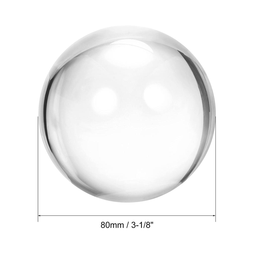 uxcell Acrylic Contact Juggling Balls with Ball Bag, 80mm Diameter, 120mm x 140mm, Clear