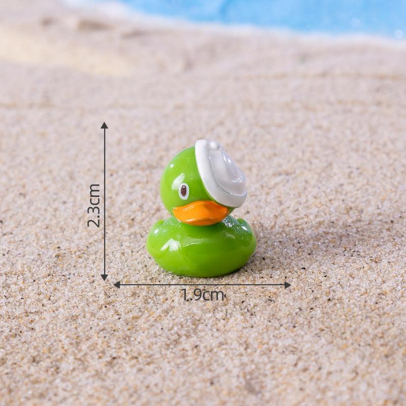 Micro-landscape Cute Little Yellow Duck Animal FigurineChristmas Decoration Accessories Car Desktop Mini Ornaments