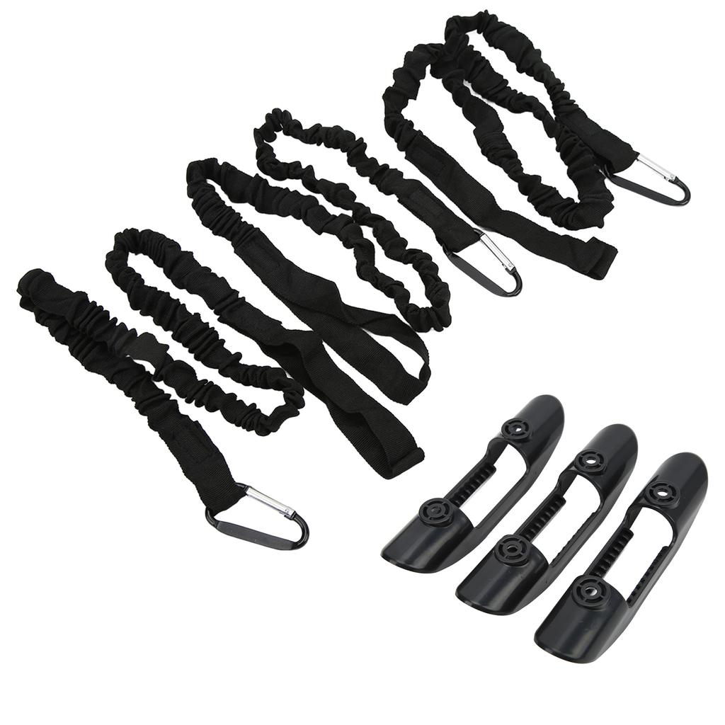 3Pack Kayak Paddle Bungee Lanyard Elastic Leash Paddle Holder Clip for Canoe Inflatable Plastic Boat