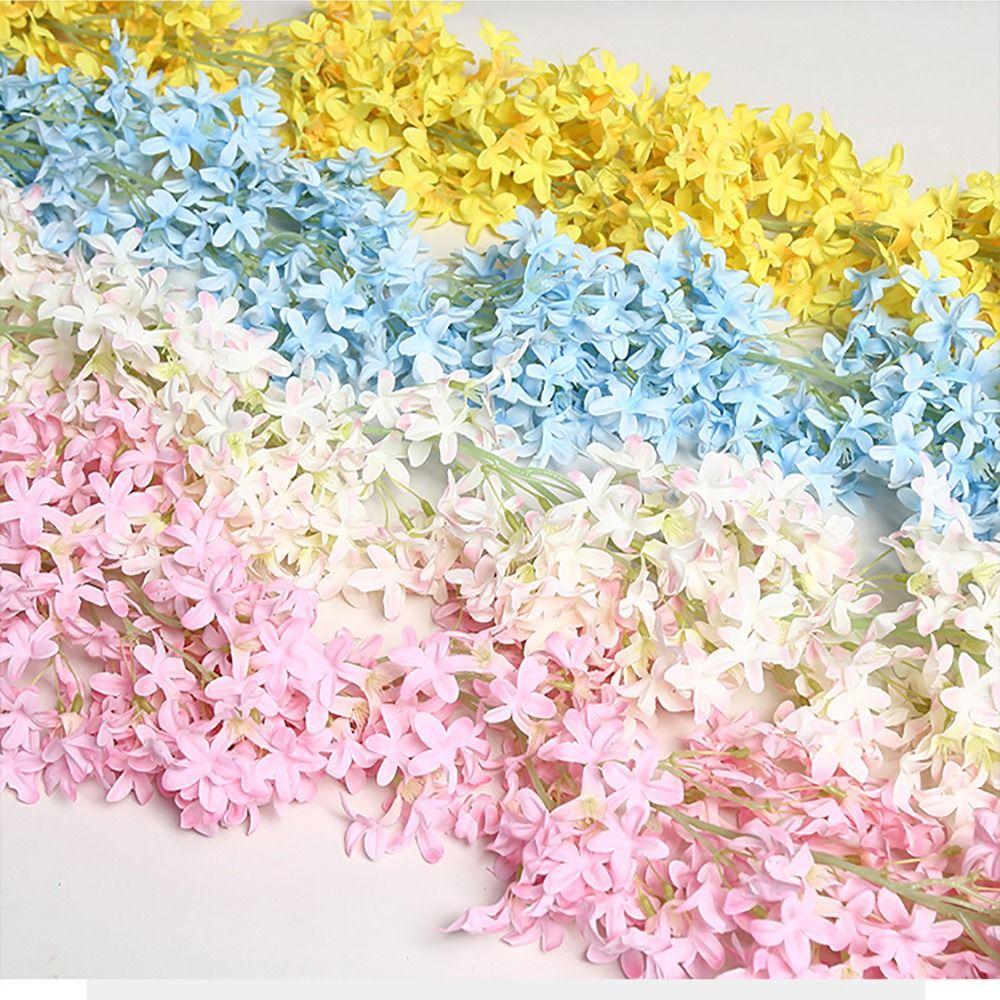 Foto Requisiten Flieder Künstliche Blume Mehrfarbige Simulationsblumenranke Gartenornament