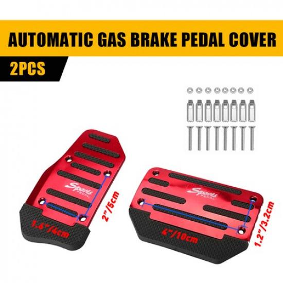 2PCS NonSlip Universal Automatic Foot Brake Gas Cover Pad Pedal Accessories Car