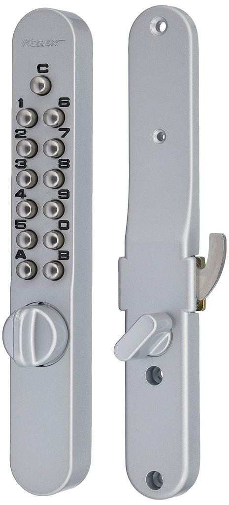 NAGASAWA Keylex 800 Surface Sliding Door Sickle Lock Lock Turn Type Silver 22805