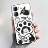 Custodia per Telefono Per ZTE Nubia Neo 3 5G Z2464N Custodia Estetica Moda Gatto Carino Cartone Animato Nero Morbido TPU Silicone Copertura Protettiva Completa