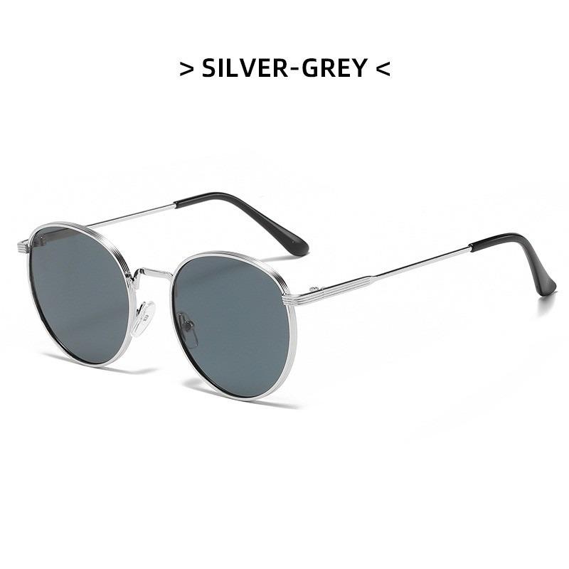 Women Men Sunglases Round Sun Glasses New Women's Metal Frame Fishing Glasses Eyewear UV400 Shades for Lady