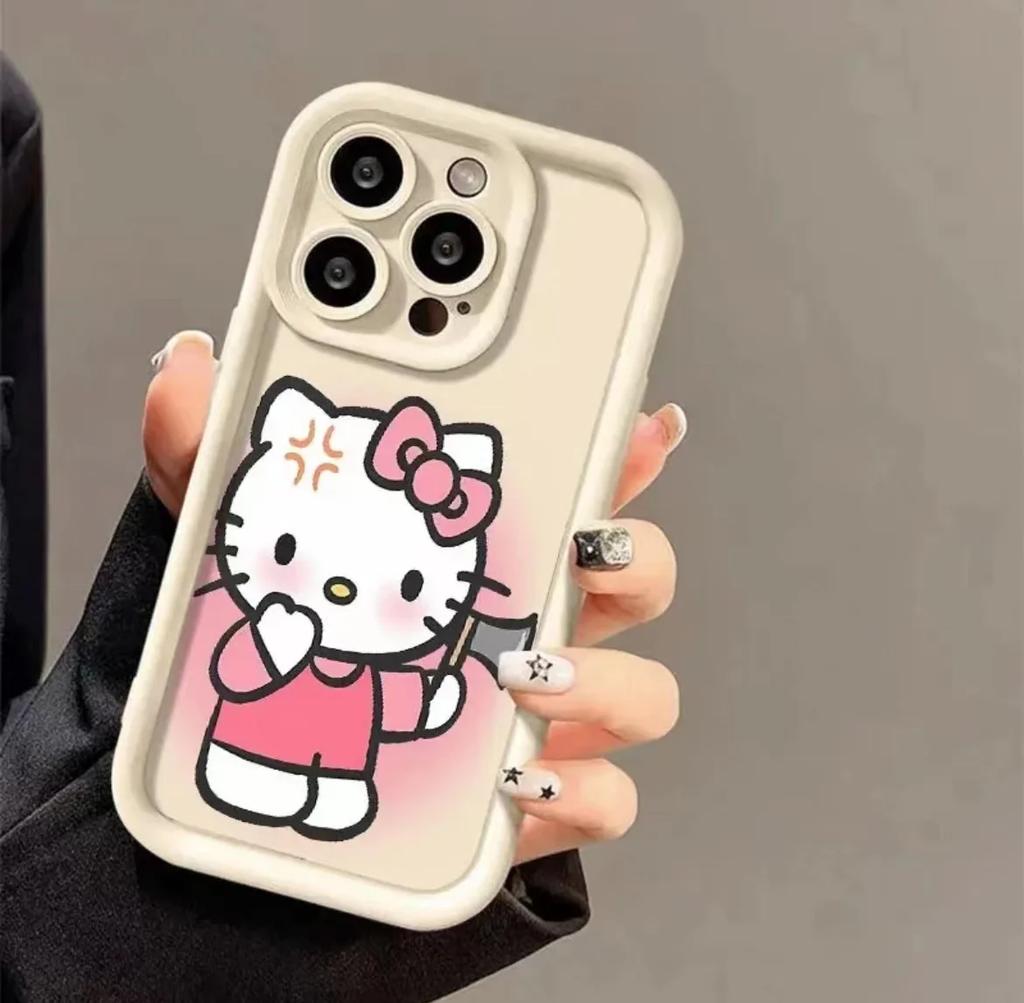 Sanrio Hello Kitty Phone Case For IPhone 16 15 14 13 12 11 Pro Max Mini XR XS X 7 8 Plus Soft TPU Back Cover