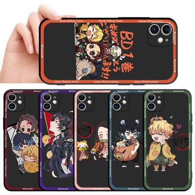 כיסוי לטלפון Anime Demon Slayer עבור Apple Iphone 14 Pro Max Xr Se Xs X 13 Pro 11 8 Plus 7 6s 12 Mini 12 Pro Tpu Soft Cover Cases