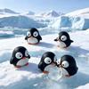 Pinguin Cartoon Tierornament mit beweglichen Augen - Geburtstagsgeschenk Dekoration