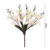 1 Pcs White Artificial Flower Fade Resistant Faux Flower Premium Quality Simulation Bloom for Indoor and Outdoor Decoration