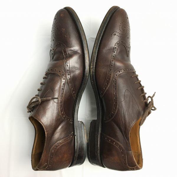 70s80s? Vintage Windsor Size 11 (29.0cm) Brown Full Brogue Wingtip Business Shoes Men's(USED)