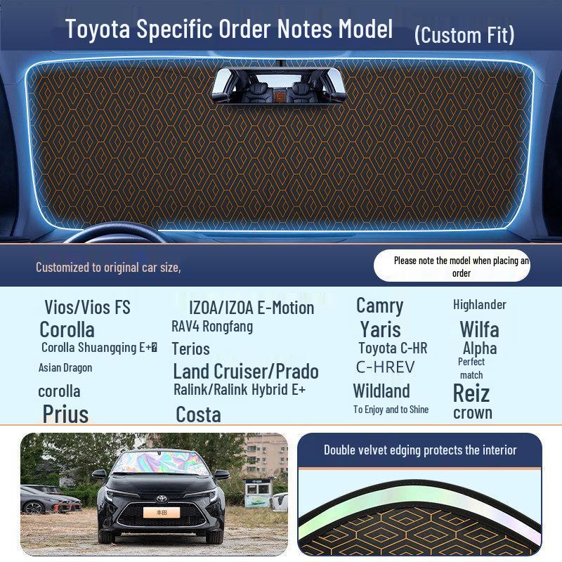 Car Windshield Sunshade Umbrella: Heat Insulation, Blackout Curtain, Sun Protection for Small Cars