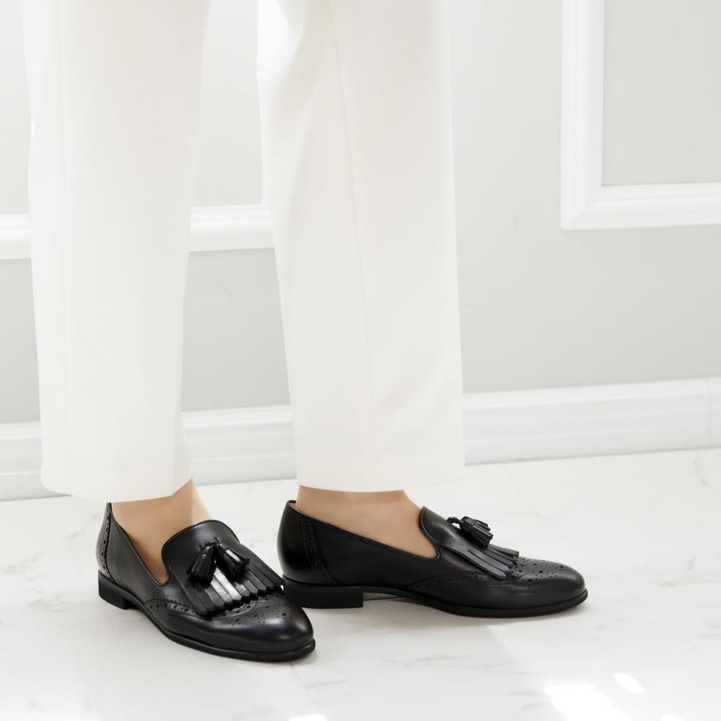 HIMIKO/Himiko/[WEB Exclusive Design] Medallion Tassel Shoes/631152 Black 230