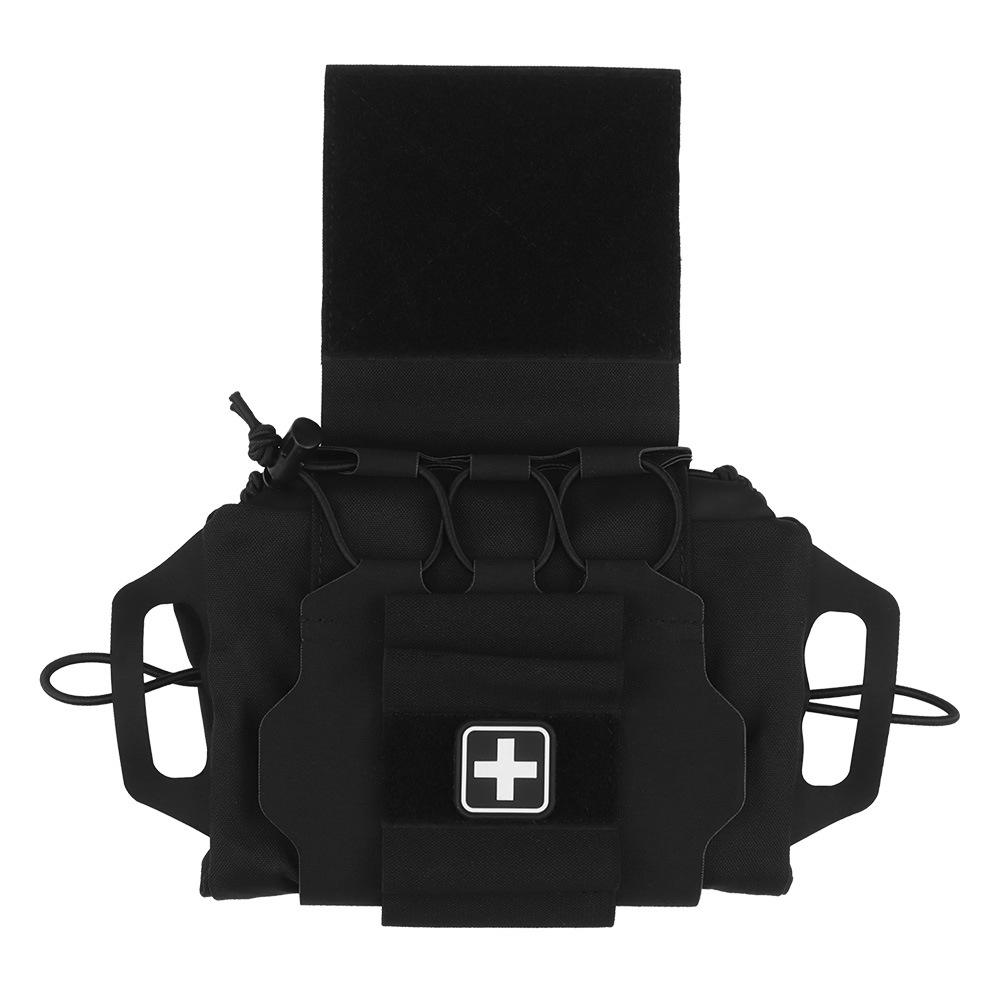 Medium Tactical First Aid Kit with Quick Deployment Pull Tab and Hook & Loop Closure