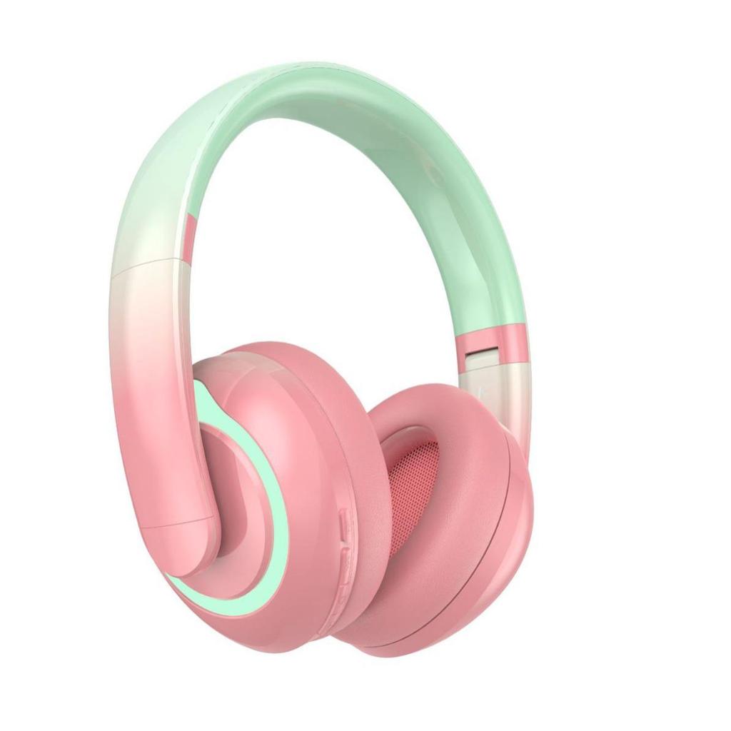 KE-27 Over-Ear Bluetooth 5.3 Headphones: Low Latency, Dopamine Color, Rubber Full-Coverage Ear Cups