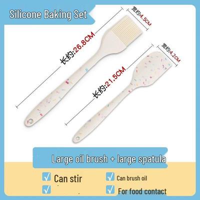 Food Grade Silicone Oil Brush & Scraper Set