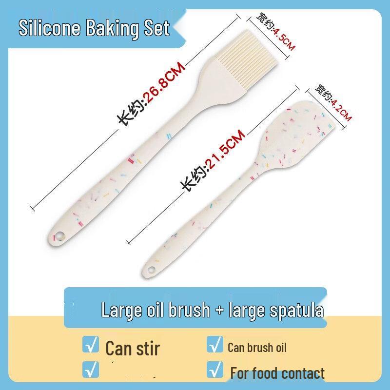 

Food Grade Silicone Oil Brush & Scraper Set