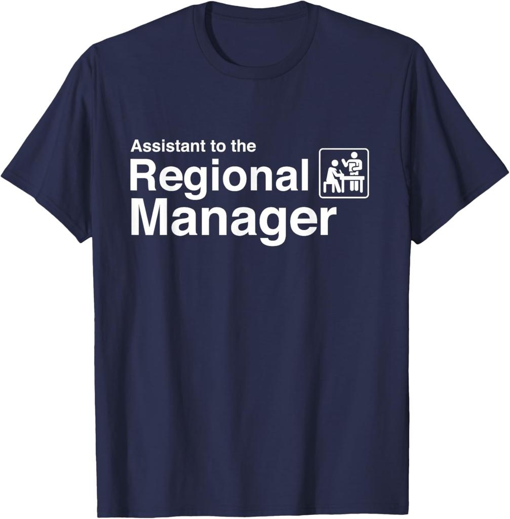 Assistant to the Regional Manager Graphic Print Cotton Short Sleeve TShirt Casual Tee