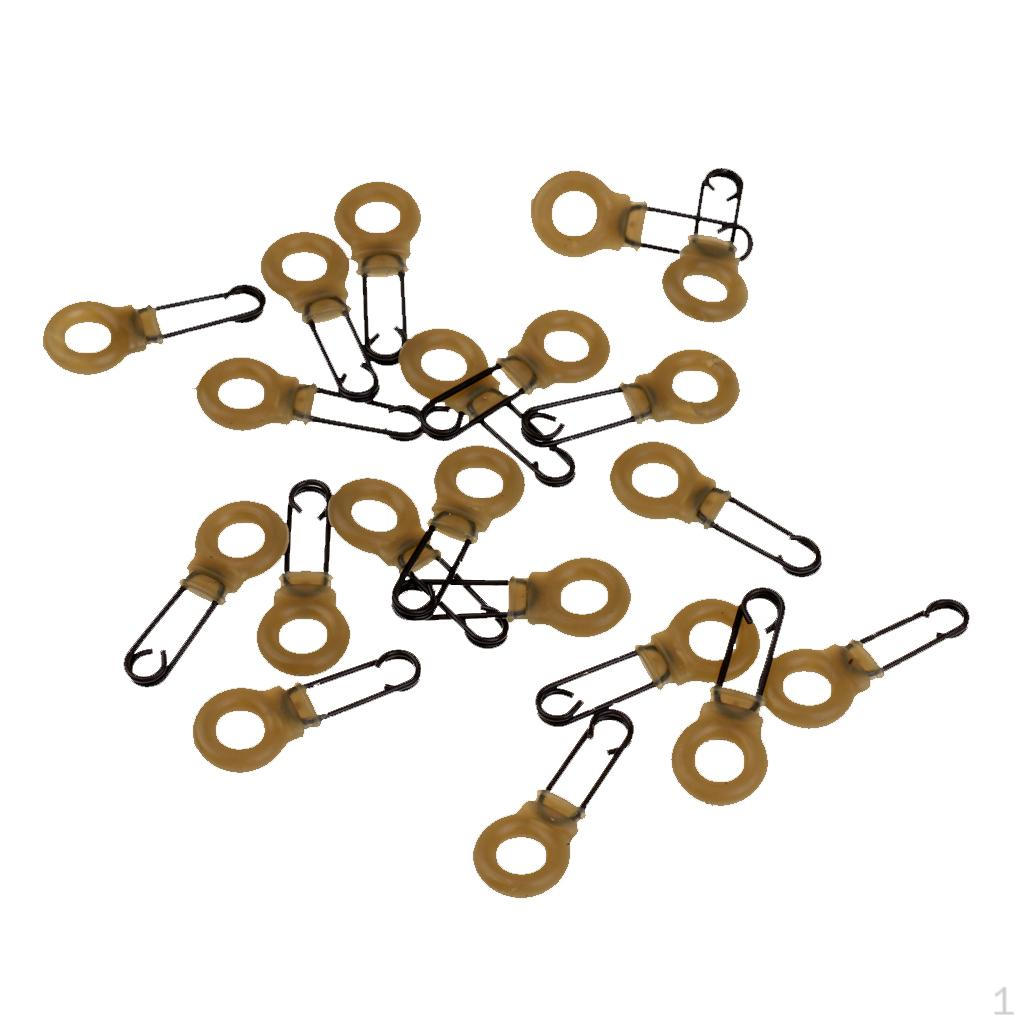 

Lot 20 Pieces Multi Clips Double Hook Carp Fishing Tackle Swivels Rigs Links Coarse