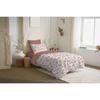 Complete Reversible Duvet Cover Set "Vanessa" 4 Pieces for Bed 90 X 190 Eloise Apricot