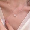 S925 Silver Niche Silver Ball Pearl Necklace Women's 2025 Cold Wind Commuter Necklace Jewelry