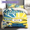 Jorge The Minion's Adorable Greeting: A Comfortable and Cozy Bedding Set—the Perfect Choice To Decorate Your Bedroom.