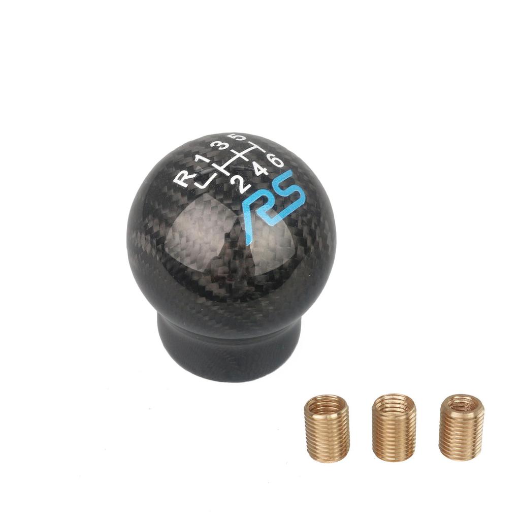 RS Carbon Fiber 6-Speed Gear Shift Knob for Ford Focus and Fiesta