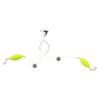 Attractive Silver Finish Double-Hook Rig Metal Fishing Hooks