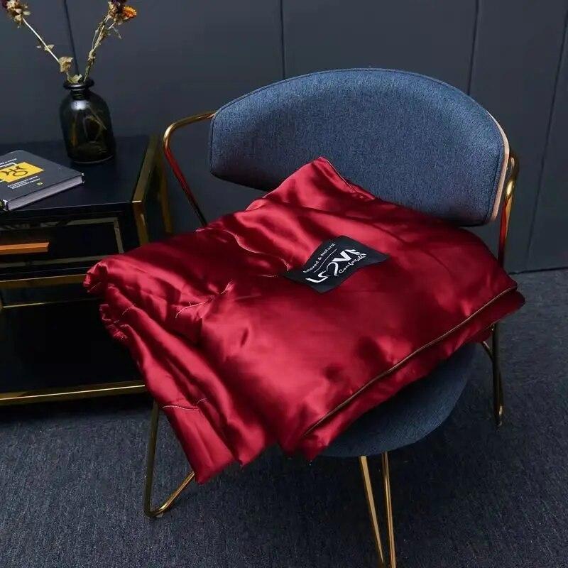 Letní přikrývka Ledové hedvábí Prošívaná přikrývka Pratelná Chladivý pocit Spánek na naháče Klimatizace Tenká přikrývka Děti Jednolůžko Queen Ložní prádlo