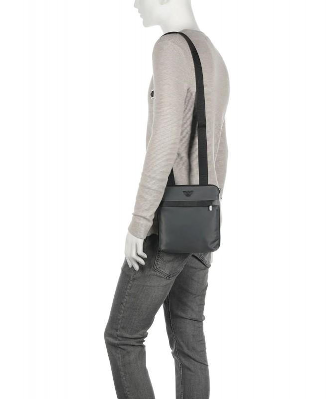 Emporio Armani Herren Umhängetasche Magnet Grau