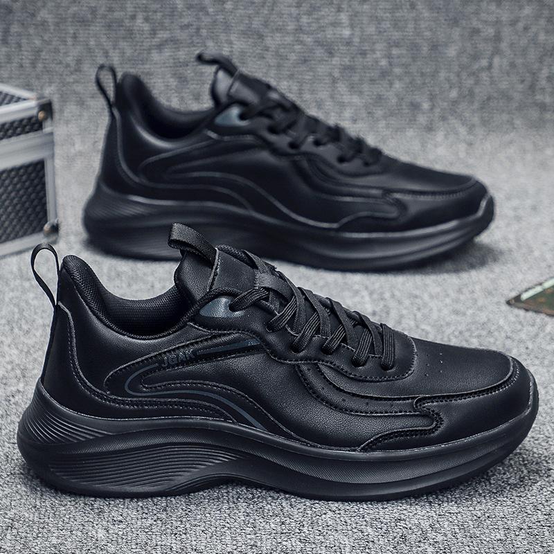 New extra large size 50 size sports shoes men's leather surface waterproof casual fashion shoes men's shoes breathable wear-resistant versatile
