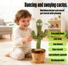Cactus Children's Toy That Can Sing and Dance   Song Speaker Talking Function UsB Battery Plush Stuffed Toy Children's Christmas Gift