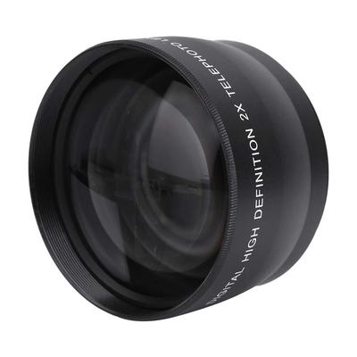 58mm 2X Univerzálny teleobjektív fotoaparátu Zliatina hliníka Optický telekonvertor, Objektív, Príslušenstvo, + Sklo, Cca. 6.8 6.8 4.5cm
