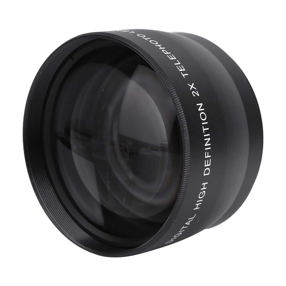 

58mm 2X Universal Telephoto Camera Aluminum Alloy Optical Teleconverter, Lens, Accessory, + Glass, Approx. 6.8 6.8 4.5cm