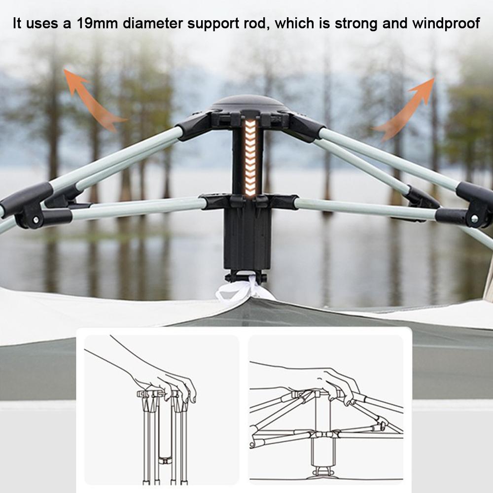 Outdoor Large Space Self-driving Travel Camping Tent Automatic Quick-opening Tent Portable