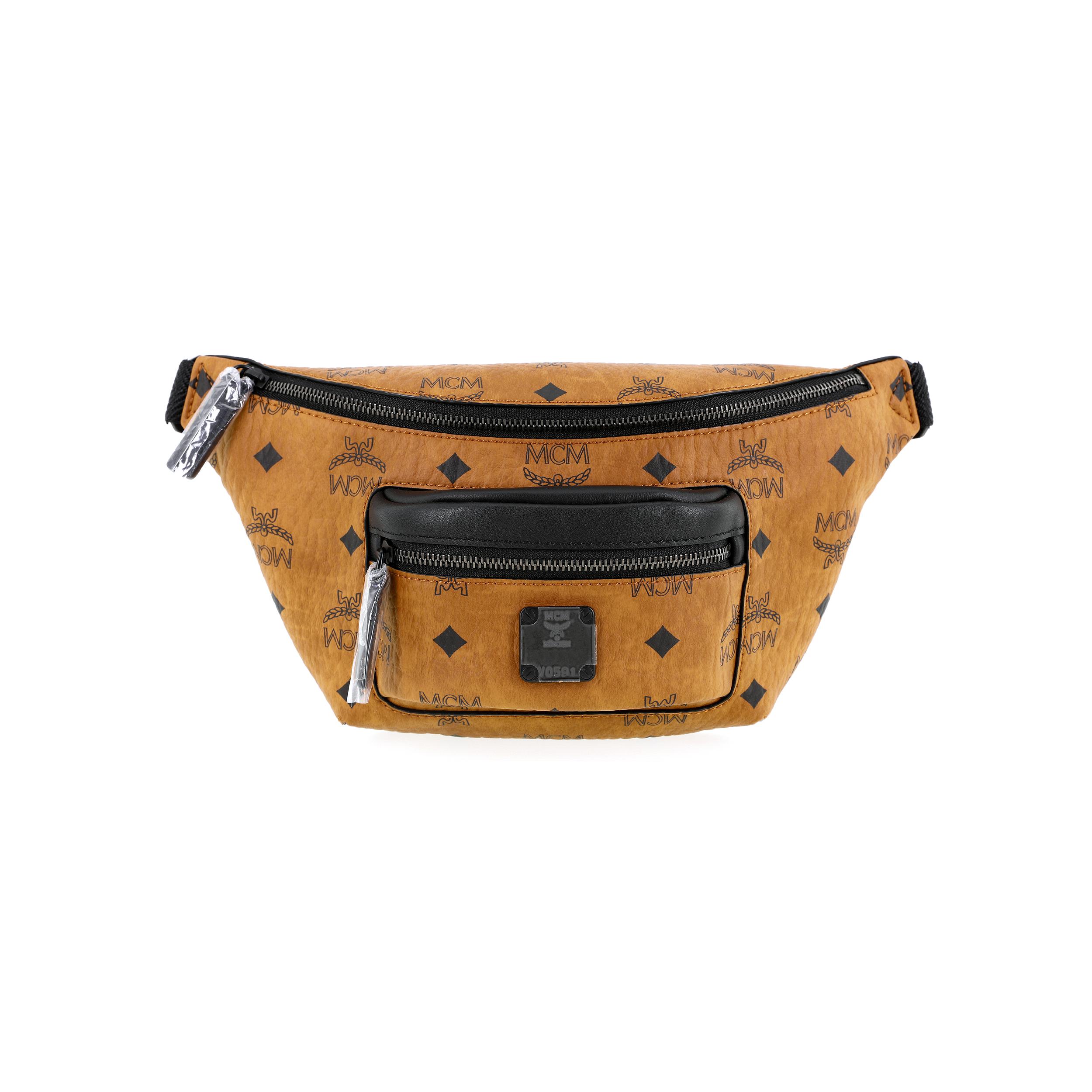 

Новая сумка-слинг MCM Fursten Visetos из искусственной кожи, мини-поясная сумка, мужская, коричневая, коньячная, MMZCAFI01CO001 28.4*5.6*12.4CM