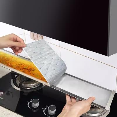 Kitchen Oil Stickers Range Hood Filter Set High-Performance Oil Absorption Smoke-Free Universal Fit Durable Sticker Protection