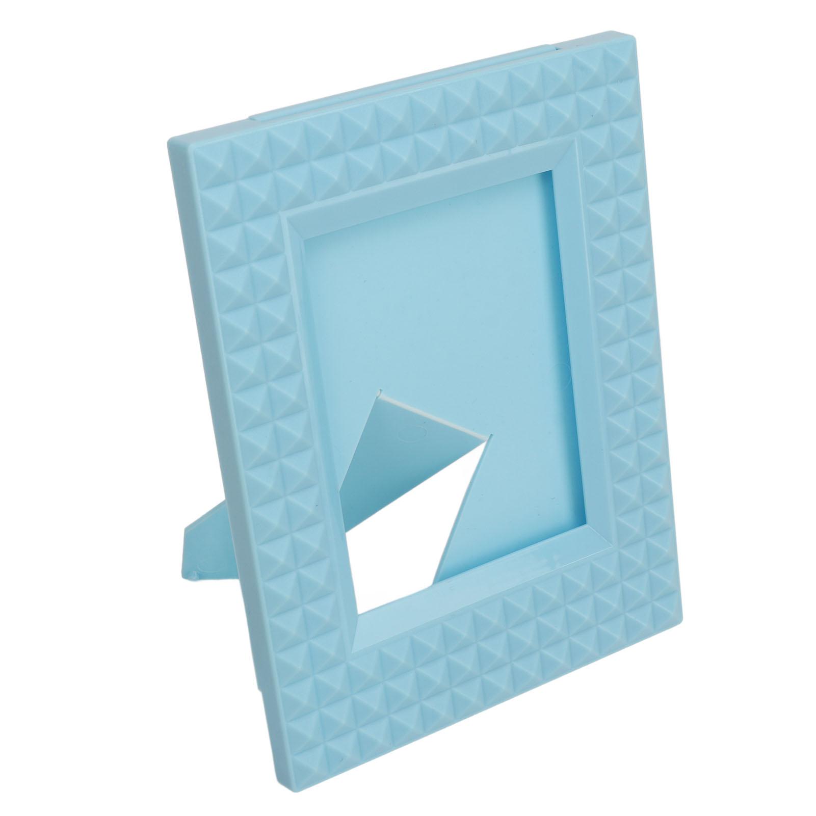 

Мини фоторамки 4,3x3,3 дюйма Рамки для фотографий для настольной подставки Мини-рамки для мгновенных фотографий для синий