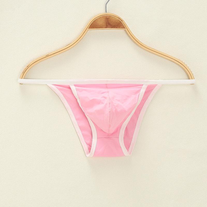 Men's Spring and Summer Sexy One Piece Breathable Low Waist Thong Underwear