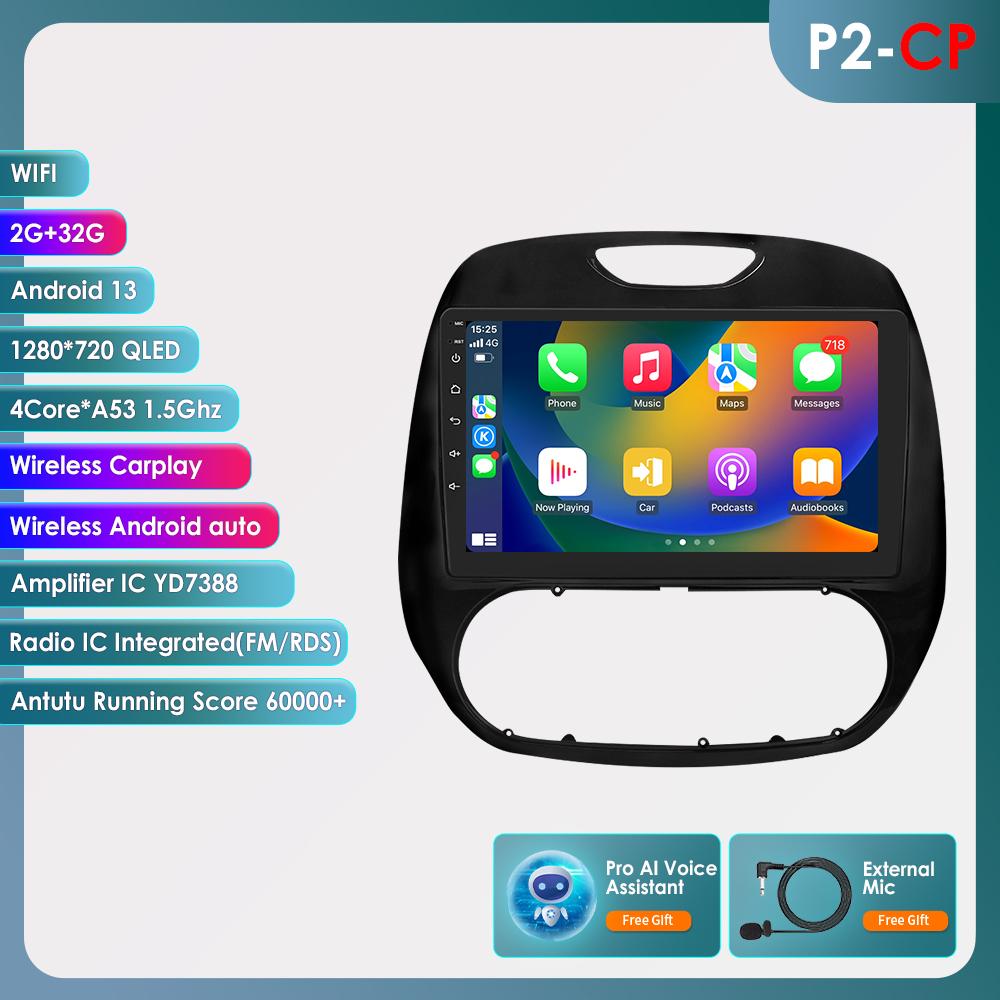 

8G + 128G Carplay 4G-LTE 2din Android Авторадио для Renault Kaptur Captur 2016-2019 Автомобильный мультимедиа Стерео GPS Navi Аудио Видео BT SWC Интеллектуальный экран HC2CP 4Core 2G 32G AI